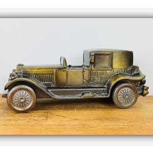 Banthrico Cast Metal Car Bank b, 1927 Lincoln Brougham Advertising Bank, Coin Bank from the Albuquerque National Bank NM