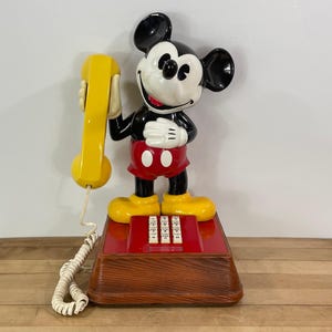 Mickey Mouse Rotary Phone - Etsy