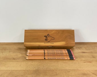 Blackfeet Indian No 2 Pencils in Cedar Box by the Blackfeet Indian Writing Company, 8 Pencils in Cedar Box, All Included