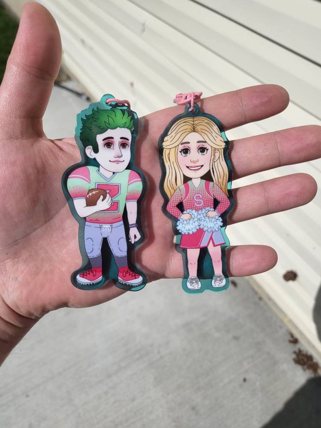 Zombies Movie Acrylic Keychains - Addison & Zed - Etsy