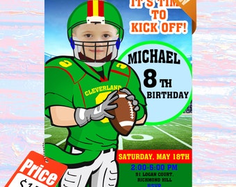 Rugby Invitation Etsy
