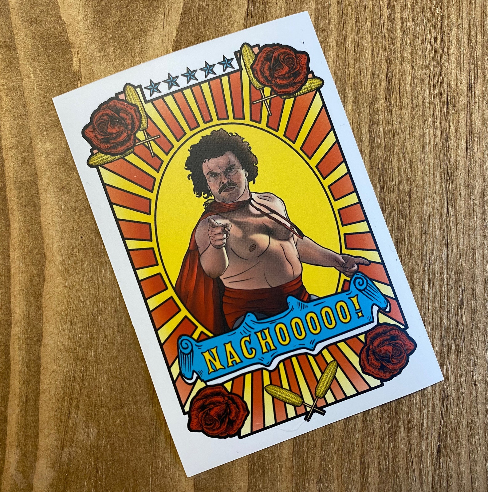 Nacho Vinyl Stickers Nacho Libre Jack Black Etsy UK