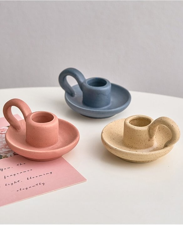 Siena Ceramic Candlestick Holder