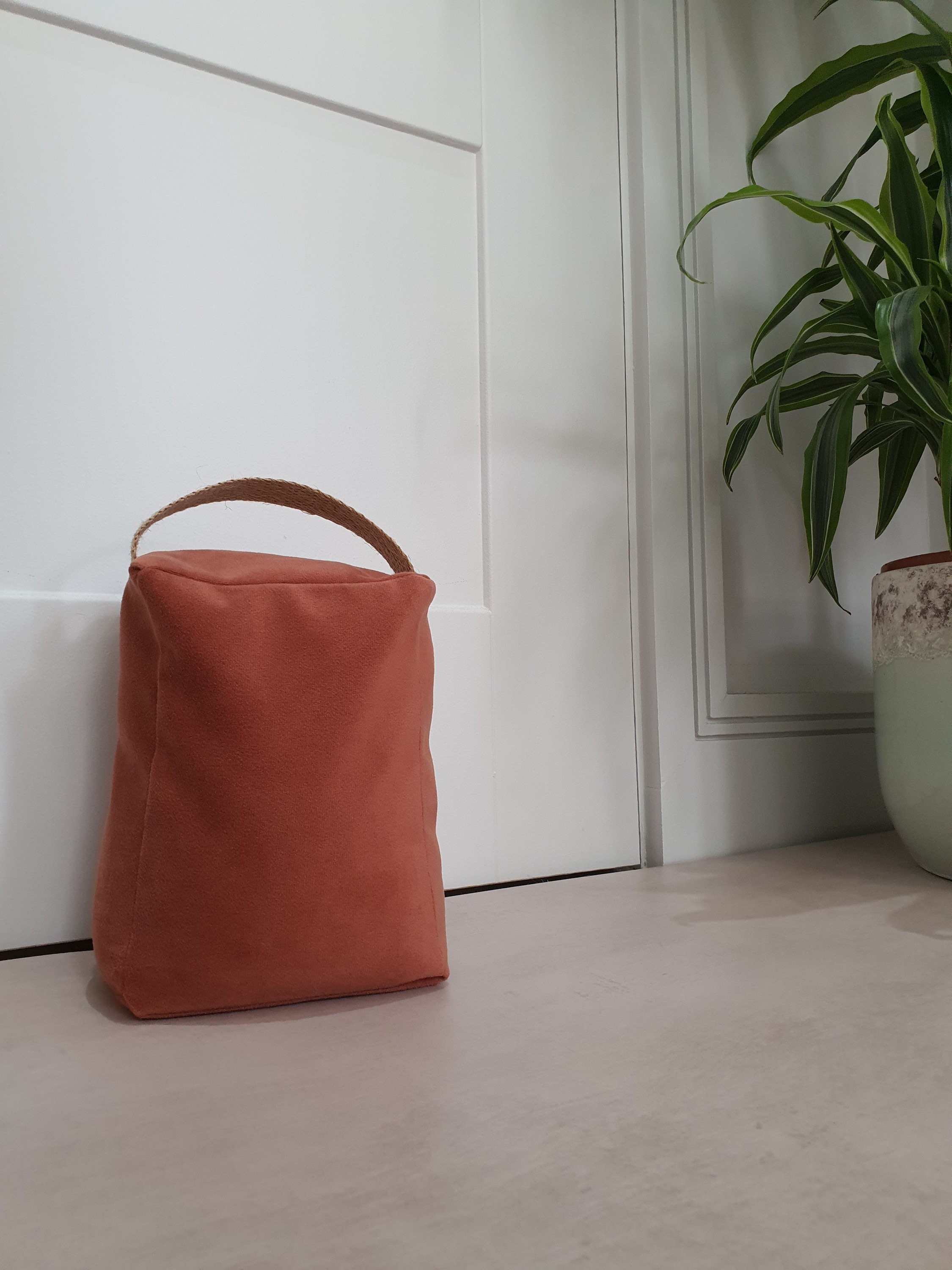 Door Stops Velvet Fabric Square Luxury Soft Yellow Etsy UK