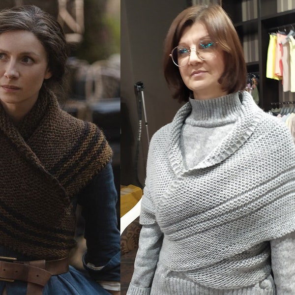 claire fraser knitted shawl