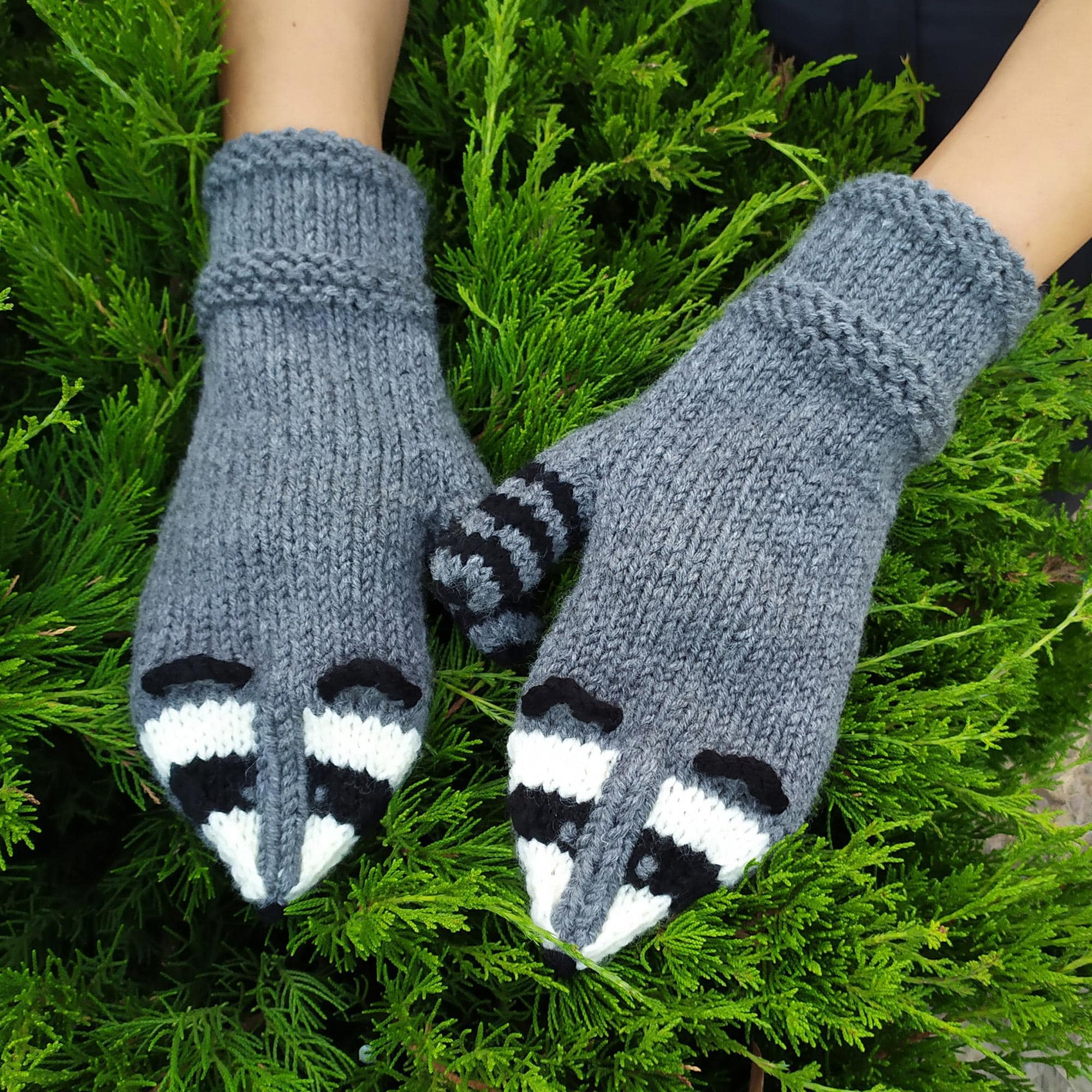 VDay Sale❤️? New Raccoon? & Mittens?Set Raccoon Mittens - Etsy main image 2