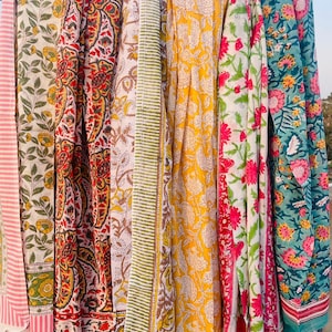Women&#39;s Large Block Print Soft Cotton Sarongs Vintage Stylesh Bohemian Beach Sarong Warps Boho Cotton Neck Head Warp Holiday Gifts Scarfs