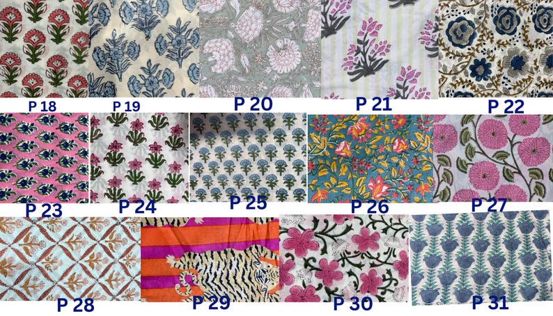 Floral Hand Block Cotton Quilted Duffle Bag, Weekender Travel Tote Bag image 18