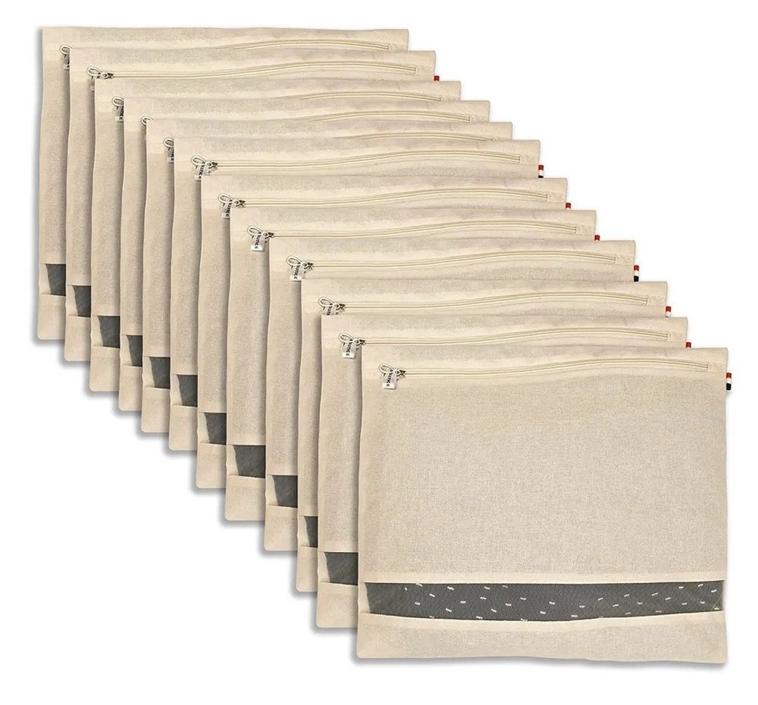 100 Cotton Garment Bags handmade Cotton Storage Bag Washable Eco