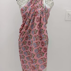 Bawełniany, ręcznie robiony, kwiatowy, miękki i lekki sarong, narzutka na bikini, plażowy sarong, narzutka na ciało, damski szalik, najlepszy prezent dla niej pattern 10