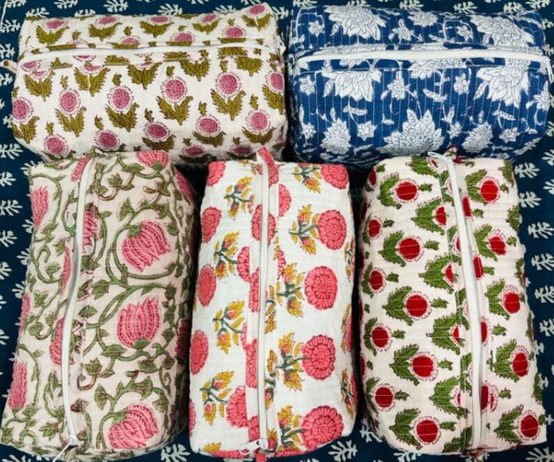 Multicolor - Handmade Cotton Toiletry Bag 38