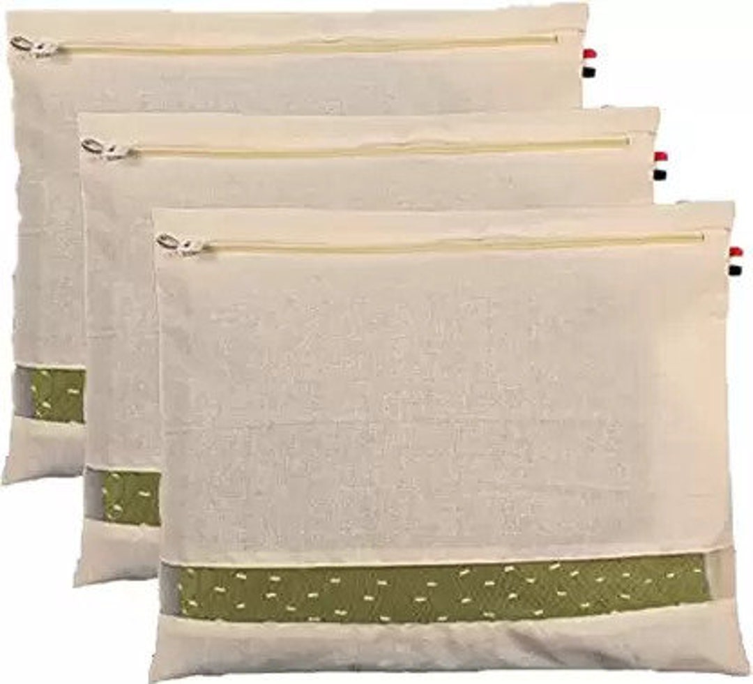 Cotton Saree Bags Covers for Storage With Zip Closure Handmade Cotton