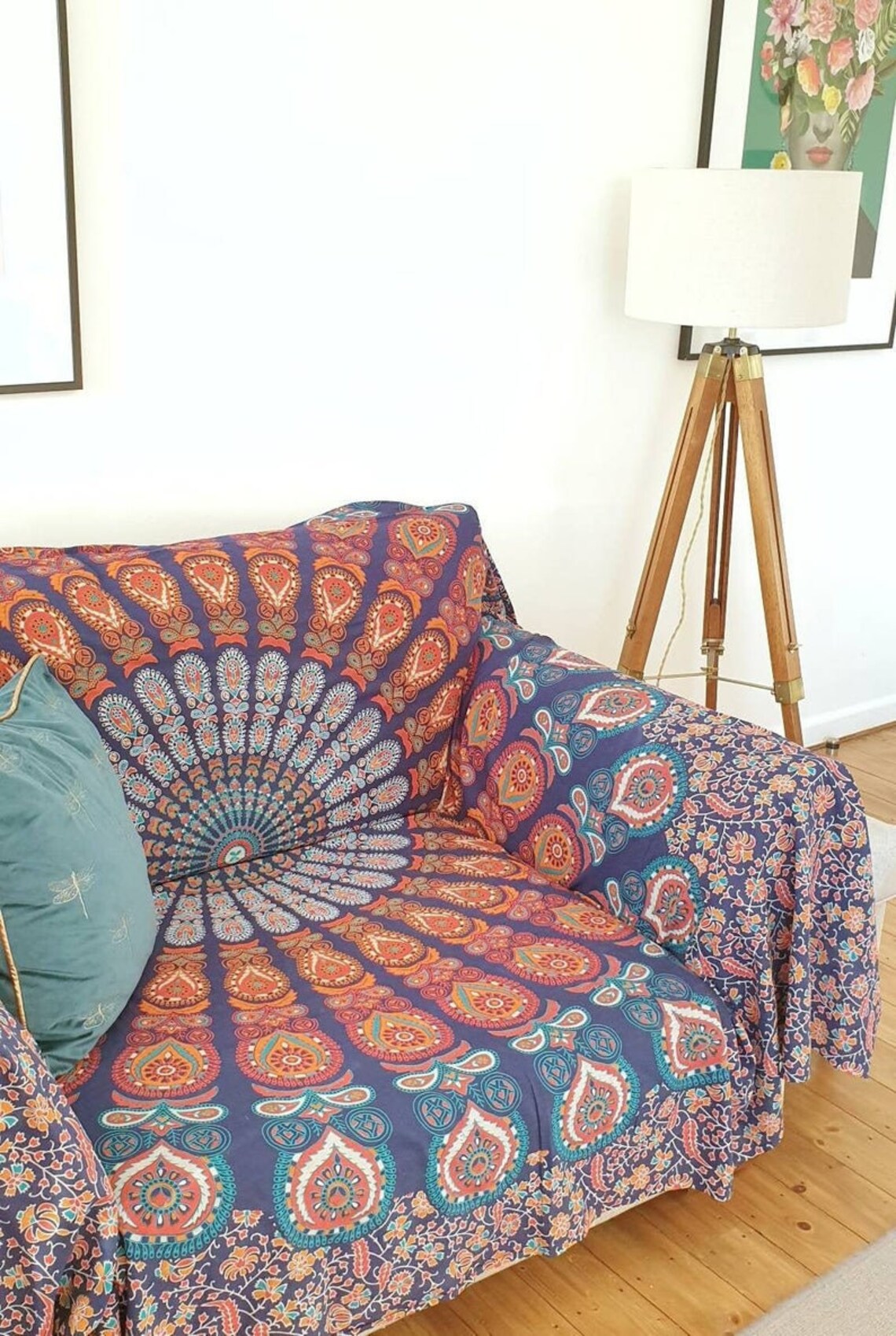 Bohemian sofa Throws blanket large mandala sofa throws 100 Etsy