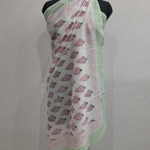 手染めコットンサロン、花柄プリントビーチカバーアップ、ヘッドラップ、パレオ pattern 9