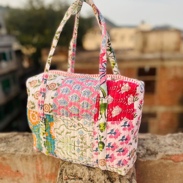 Mini Ruffle Handbag with floral print