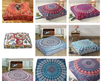 Bohemian Large Mandala Square Floor Pillow Throw Indian Case Cushion Cover Pouf Bohemian Large Mandala Square Floor Pillow Throw Indian Case Cushion Cover Pouf