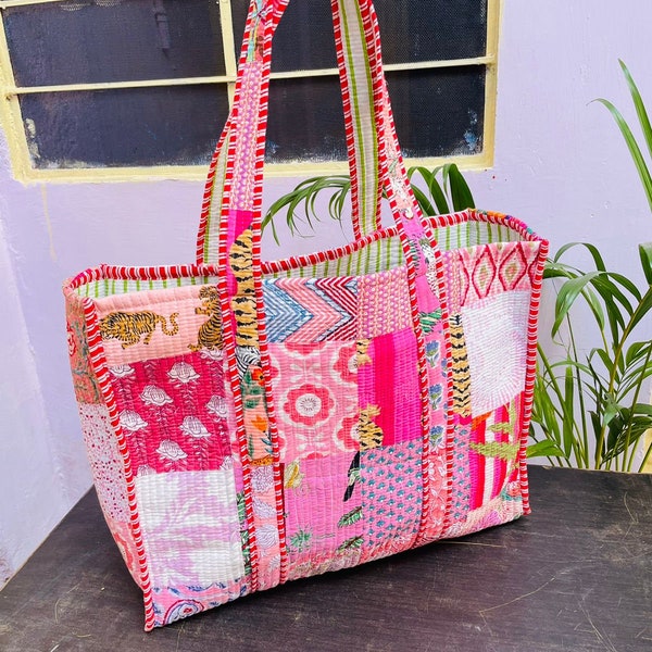 Quilted Tote Bag - Etsy