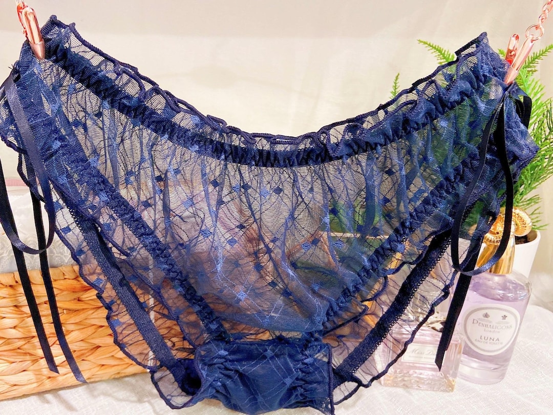 Lolita Sweet Girls Sheer Panties With Bow - Briefs, Polyester, Japanese Style 8 thumbnail image