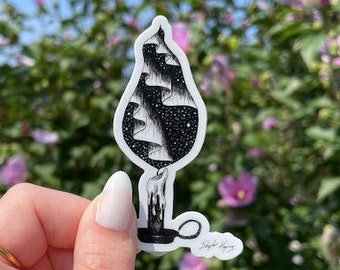 Candle Sticker 1.68" X 3"