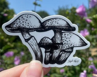 Mushroom Sticker 3" X 2.01"