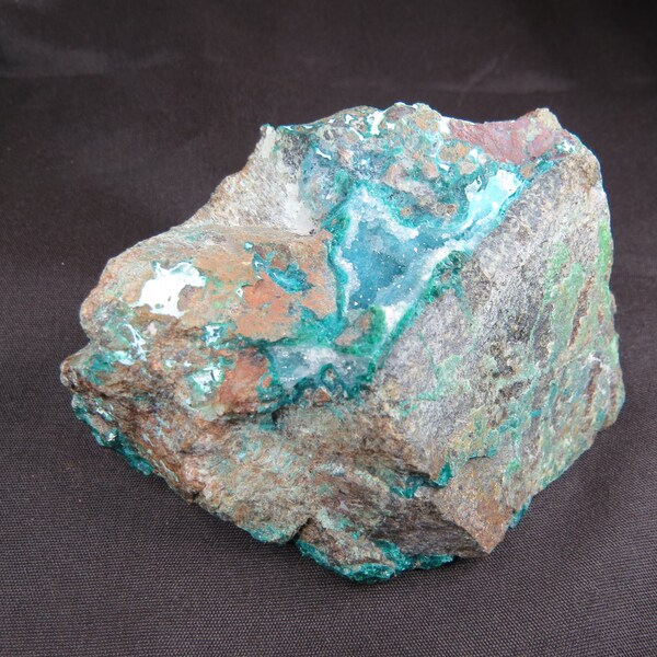 Chrysocolla in Quartz, Arizona