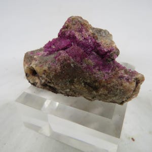 Cobalt-Calcite crystals on matrix, Mashamba West, DRC