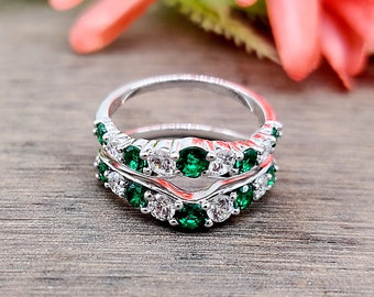 Emerald Cut Diamond Enhancer Ring - Etsy