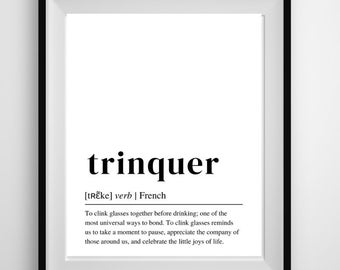 word art, trinquer cheers wall art, gallery wall - DOWNLOAD