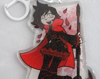 Ruby Rose Acrylic Charm - RWBY