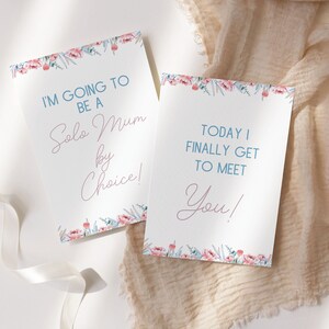 Solo Mum/Mom by Choice Floral Grossesse Milestone Cards TÉLÉCHARGEMENT NUMÉRIQUE UNIQUEMENT Imprimable - Floral Milestone Cards - Mum and Mom Editions