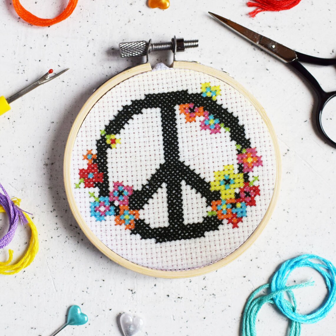 Beginners Mini Cross Stitch Kit Beginners Embroidery Kit Etsy