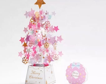 Tarjeta de Navidad emergente / Tarjeta de árbol de Navidad / Tarjeta de Navidad 3D / Decoración navideña