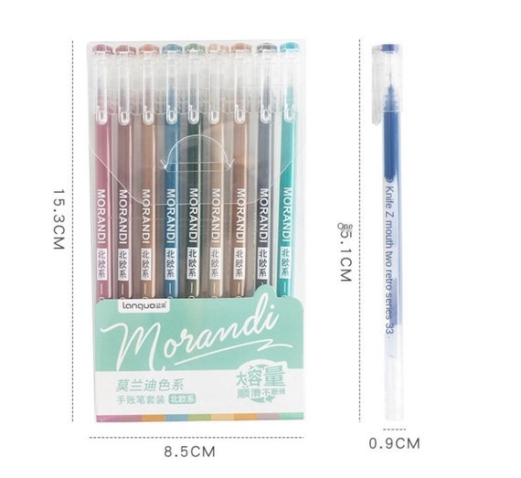 Morandi Journal Planner Pens Colorful 0.5mm Markers Fine Tip