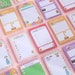 Minimalistic Memopads Pastel Memo Pads Minimalistic Stationery 3 Layer ...