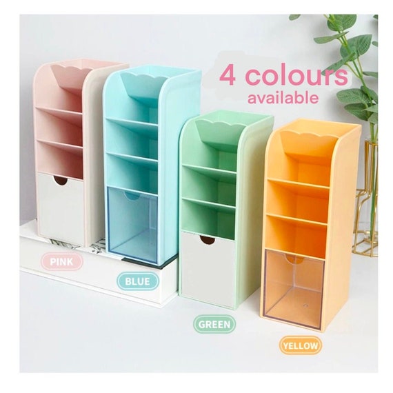 Multipurpose 4 Grid Desktop Penholder Organiser Desk Storage