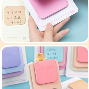 Minimalistic Memopads Pastel Memo Pads Minimalistic Stationery 3 Layer ...