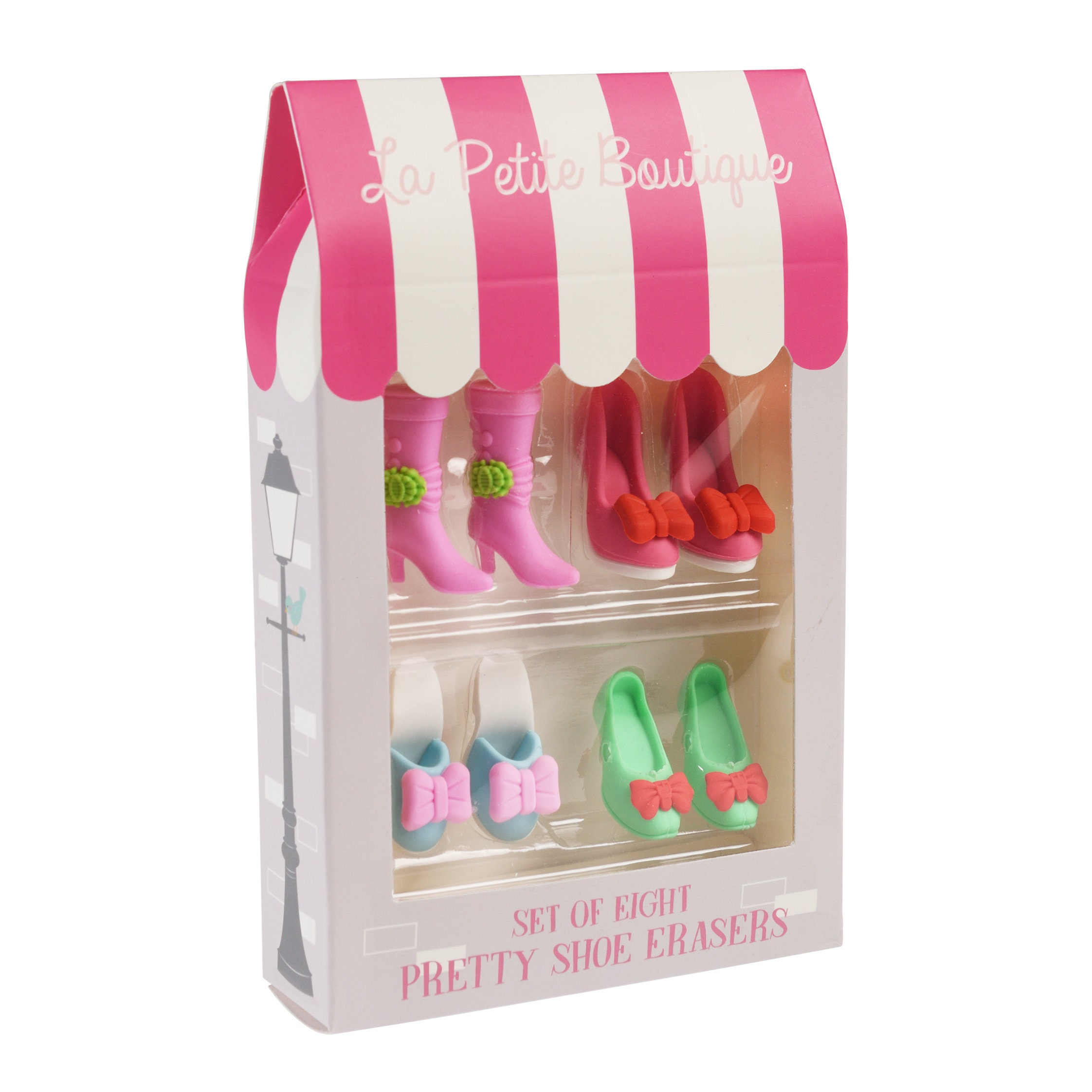 Quirky Shoe Erasers set of 8, Kids Fun Eraser Set 