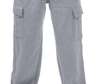 Pro Club Pantalones cargo de forro polar pesado para hombre