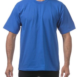 Peut inclure: Un t-shirt &agrave; manches courtes bleu royal uni.