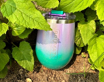 Brumate Uncork'd \\ Glitter Mermaid \\ Wine Tumbler \\ Brumate Drinkware