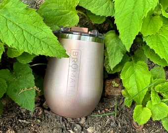 Brumate Uncork'd \\ Glitter Rose Gold \\ Wine Tumbler \\ Brumate Drinkware