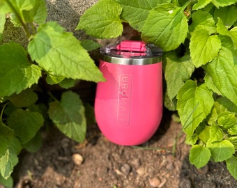 Brumate Uncork'd \\ Glitter Pink \\ Wine Tumbler \\ Brumate Drinkware