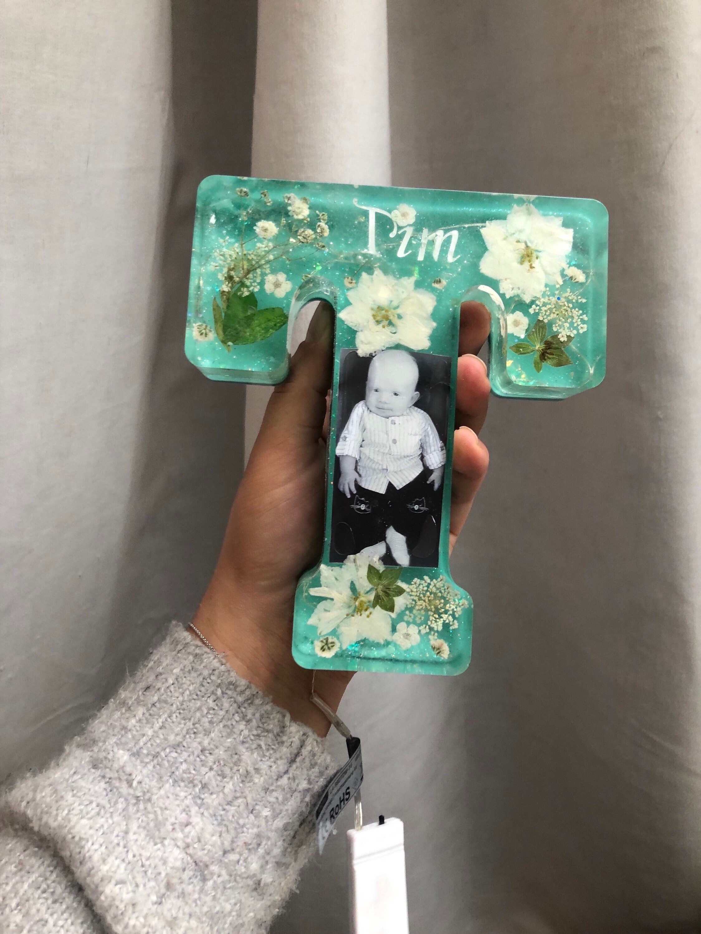 Initiale Photo, Écriture, Guirlande Lumineuse