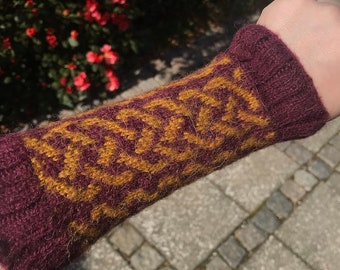 knitted wrist warmers