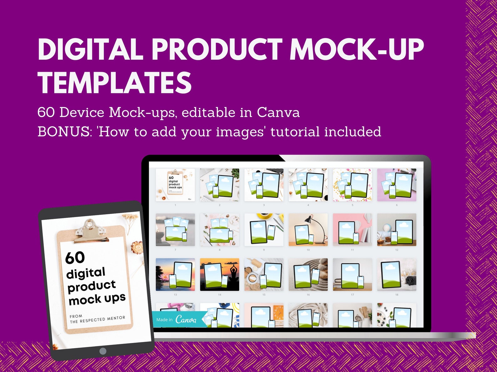 Digital Product Mockup Templates in Canva Etsy Digital Product Mockup Templates in Canva Etsy