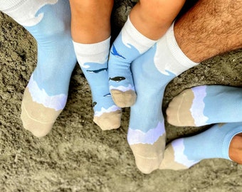 Skarpetki HEY MATES | Pasujące skarpetki | Mini ja | Rodzina | Mama, Tata, Dziecko | Prezent z okazji narodzin | Urodziny | Dziecko | Chrzciny | Baby Shower