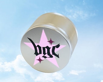 Große silberne BGC Star Logo Kräuter- & Gewürzmühle