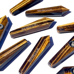 Tigers Eye Crystal Pipe