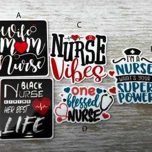 1 NO HOLE Nurse Planar Charm, Flatback Charms, Resin Charm, Healthcare Worker Planar Charm, Medical Field Charm