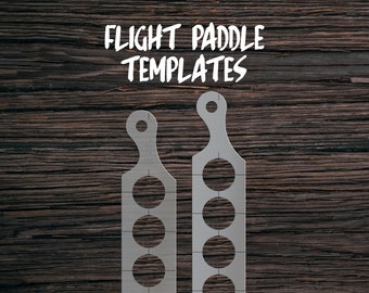 Clear Acrylic Flight Paddle Templates | Router Templates | Beer Flight | Whiskey Flight